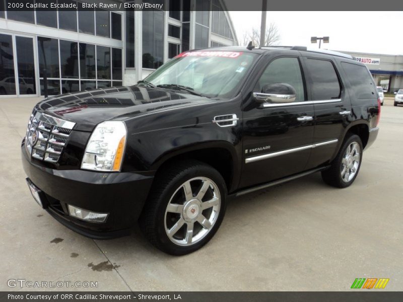 Black Raven / Ebony/Ebony 2009 Cadillac Escalade