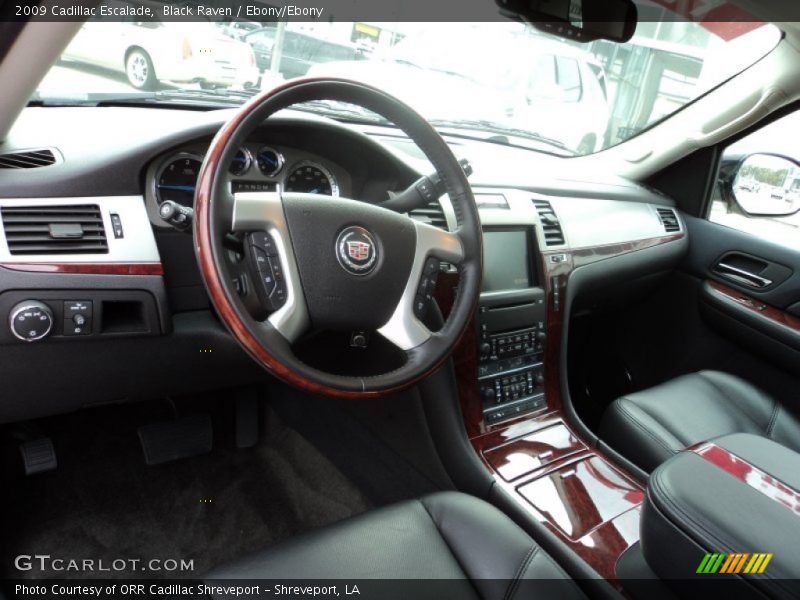 Black Raven / Ebony/Ebony 2009 Cadillac Escalade