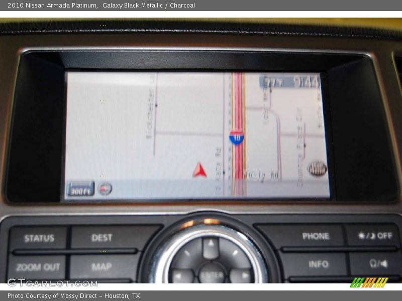 Navigation of 2010 Armada Platinum