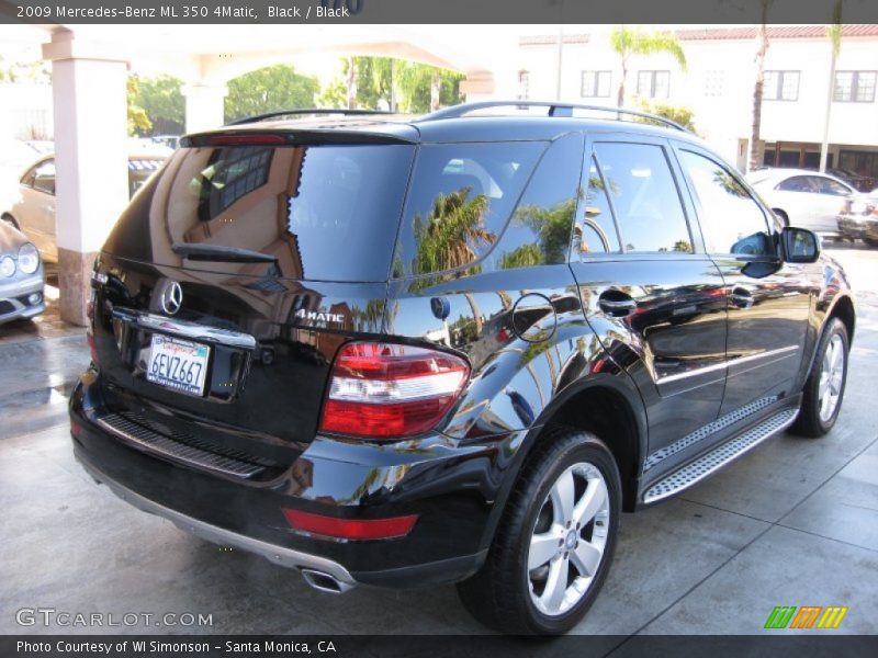 Black / Black 2009 Mercedes-Benz ML 350 4Matic