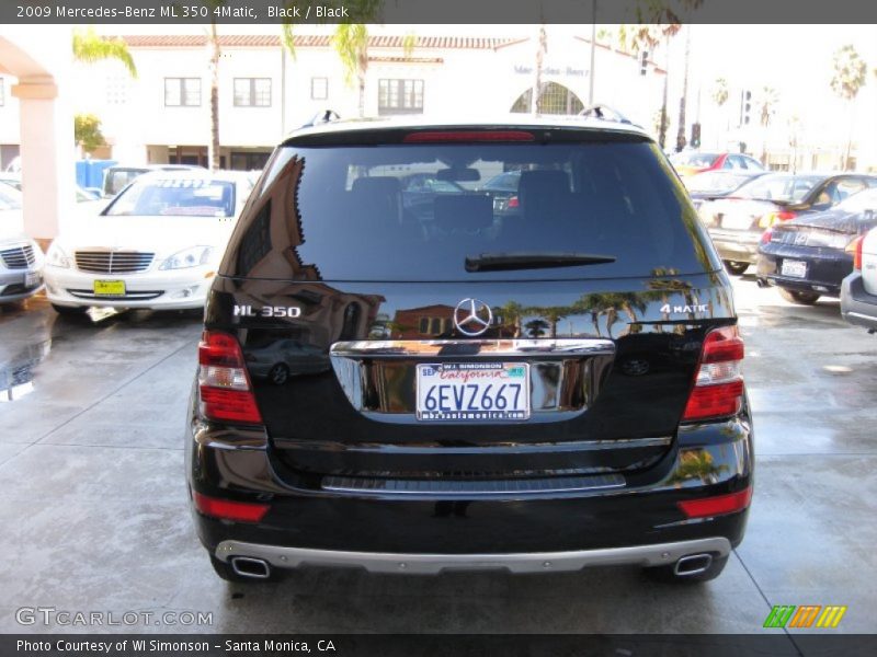 Black / Black 2009 Mercedes-Benz ML 350 4Matic