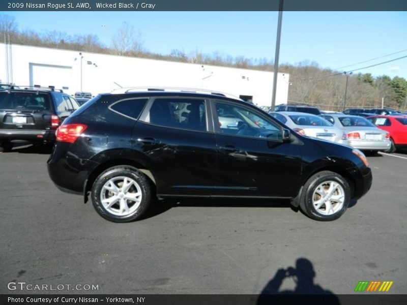Wicked Black / Gray 2009 Nissan Rogue SL AWD