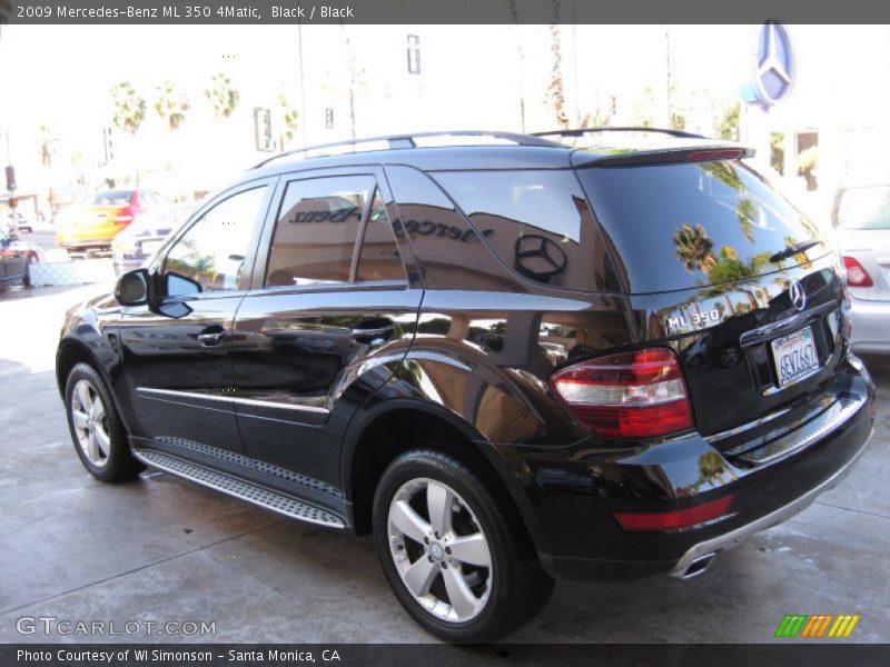 Black / Black 2009 Mercedes-Benz ML 350 4Matic