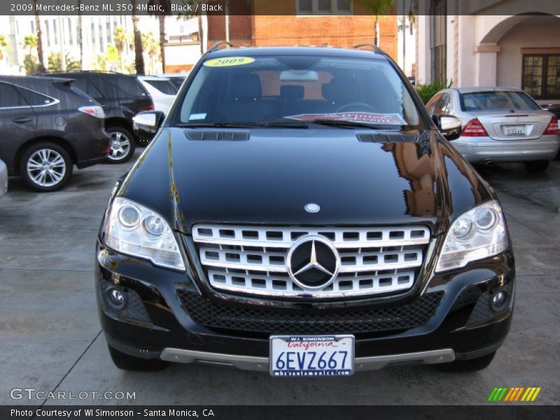Black / Black 2009 Mercedes-Benz ML 350 4Matic