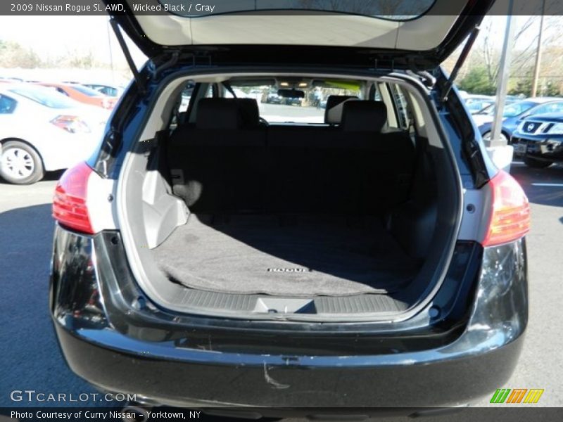 Wicked Black / Gray 2009 Nissan Rogue SL AWD