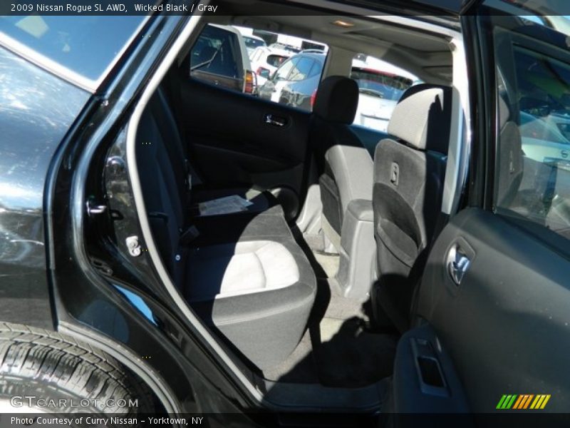 Wicked Black / Gray 2009 Nissan Rogue SL AWD