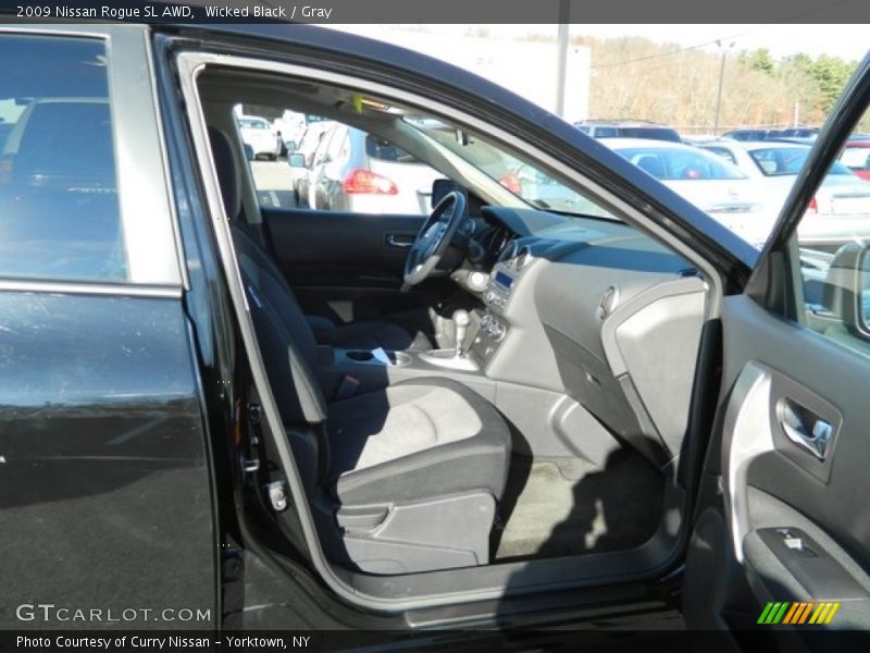 Wicked Black / Gray 2009 Nissan Rogue SL AWD