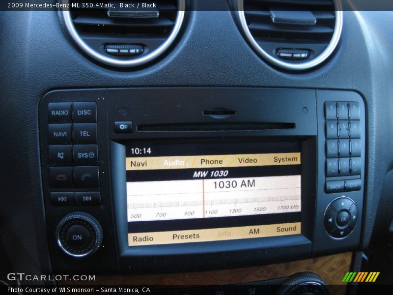 Black / Black 2009 Mercedes-Benz ML 350 4Matic