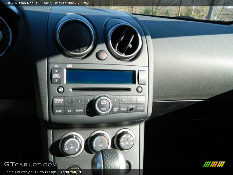 Wicked Black / Gray 2009 Nissan Rogue SL AWD
