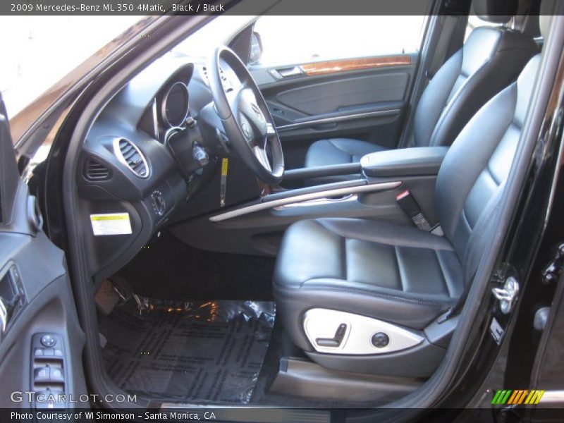 Black / Black 2009 Mercedes-Benz ML 350 4Matic