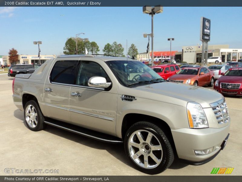 Quicksilver / Ebony 2008 Cadillac Escalade EXT AWD
