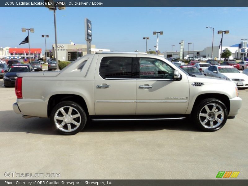 Quicksilver / Ebony 2008 Cadillac Escalade EXT AWD