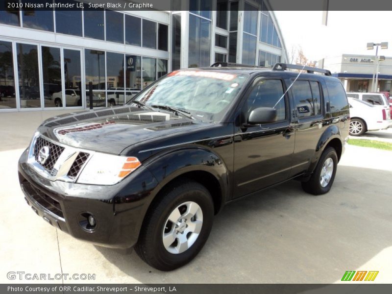 Super Black / Graphite 2010 Nissan Pathfinder LE