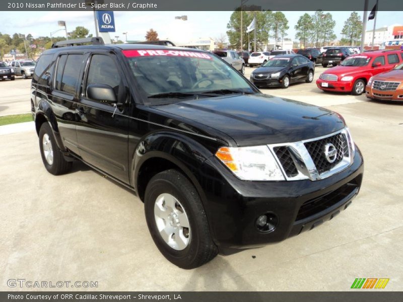 Super Black / Graphite 2010 Nissan Pathfinder LE