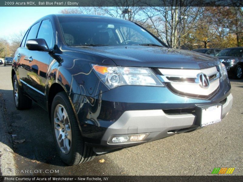 Bali Blue Pearl / Ebony 2009 Acura MDX