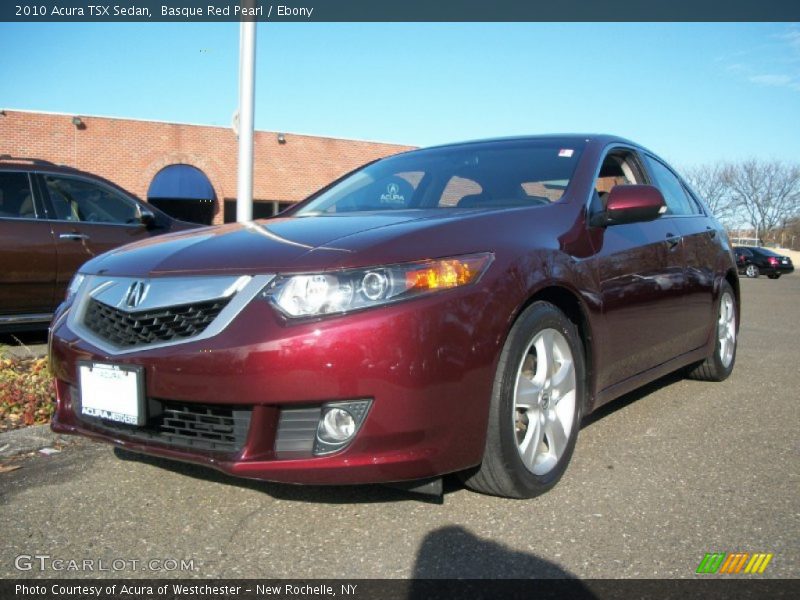 Basque Red Pearl / Ebony 2010 Acura TSX Sedan