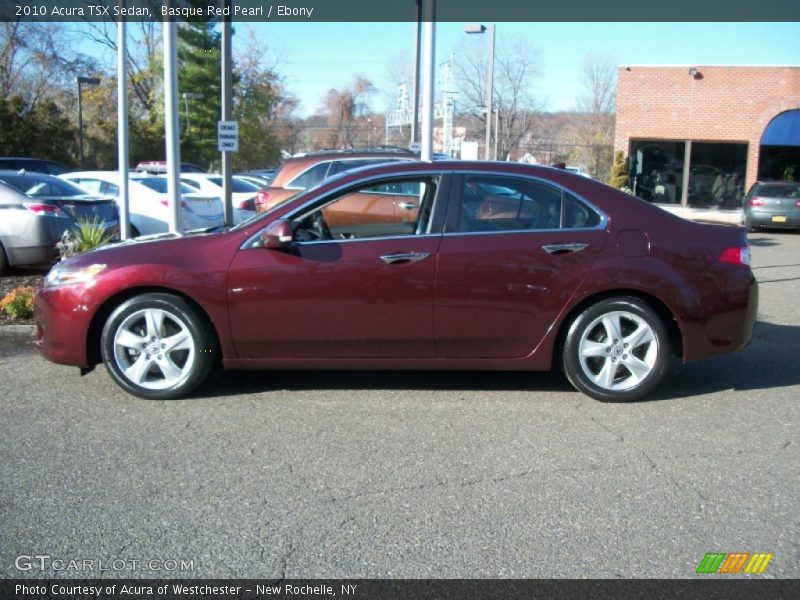 Basque Red Pearl / Ebony 2010 Acura TSX Sedan