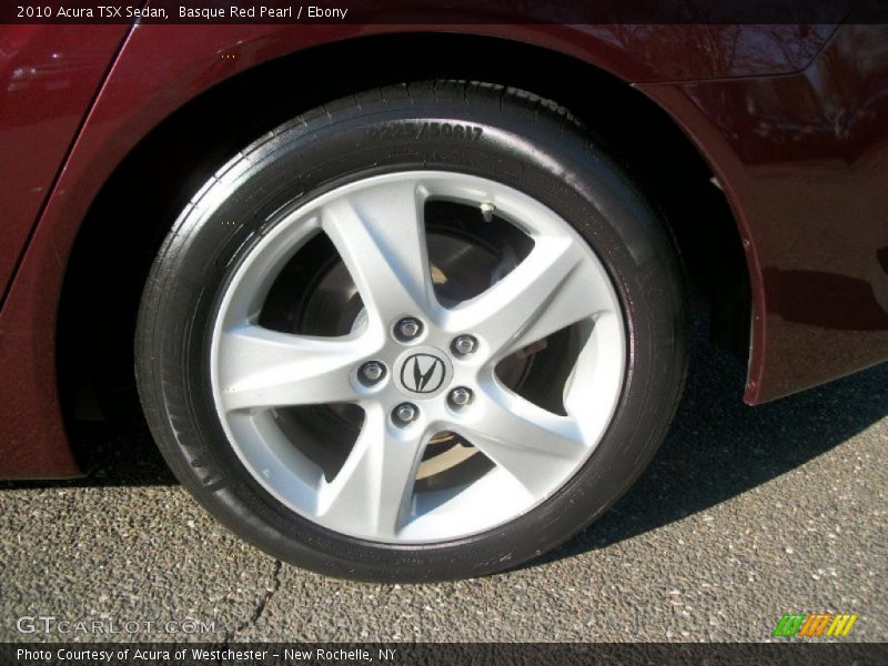 Basque Red Pearl / Ebony 2010 Acura TSX Sedan