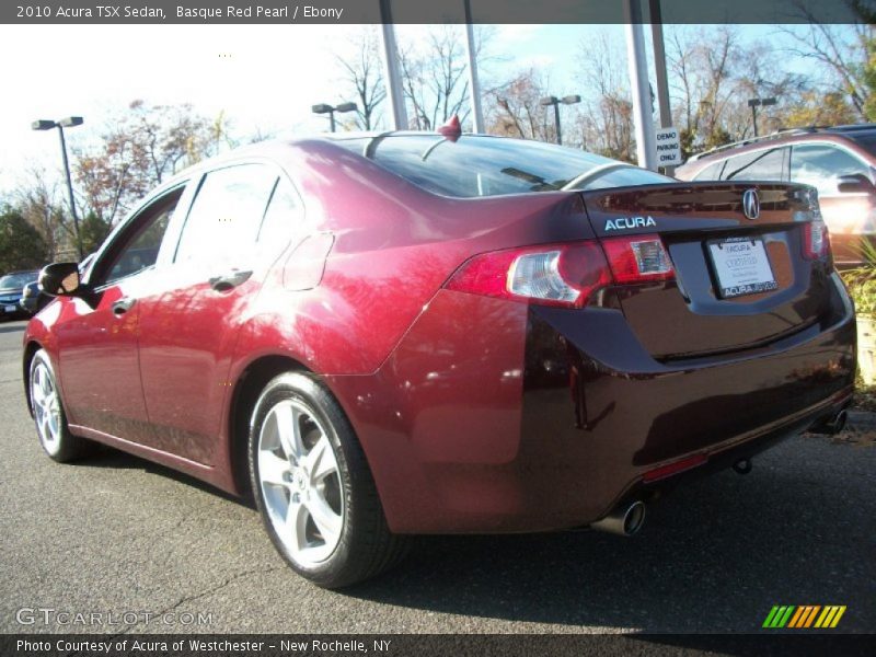Basque Red Pearl / Ebony 2010 Acura TSX Sedan