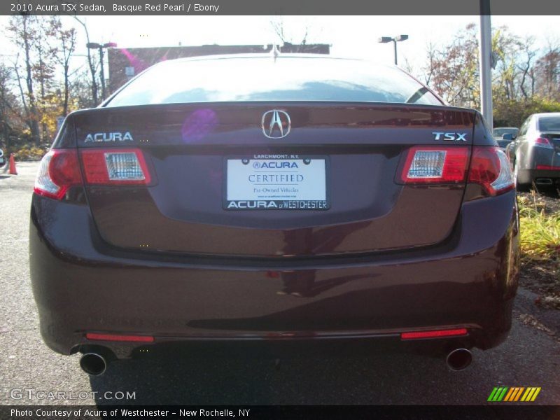 Basque Red Pearl / Ebony 2010 Acura TSX Sedan
