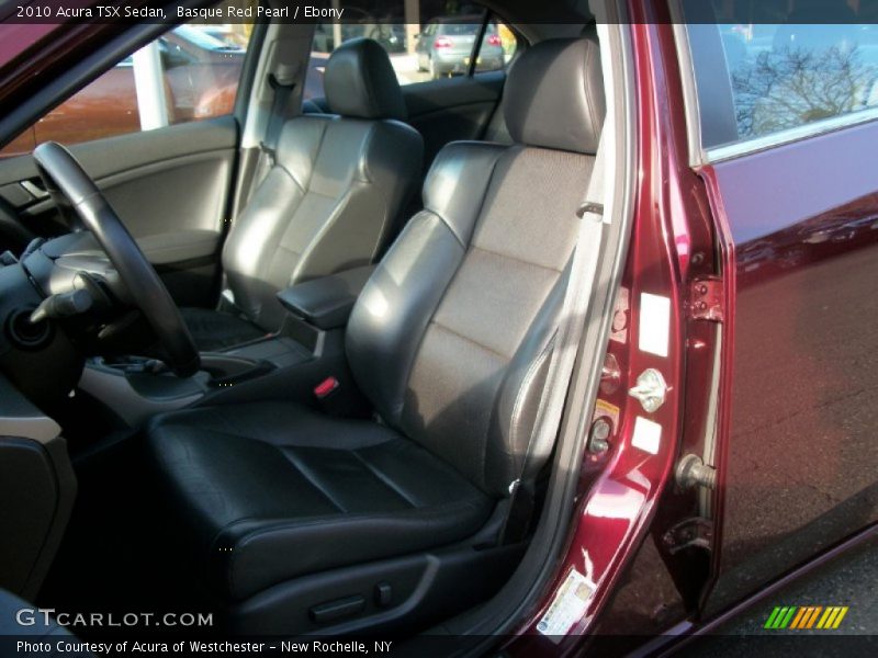 Basque Red Pearl / Ebony 2010 Acura TSX Sedan