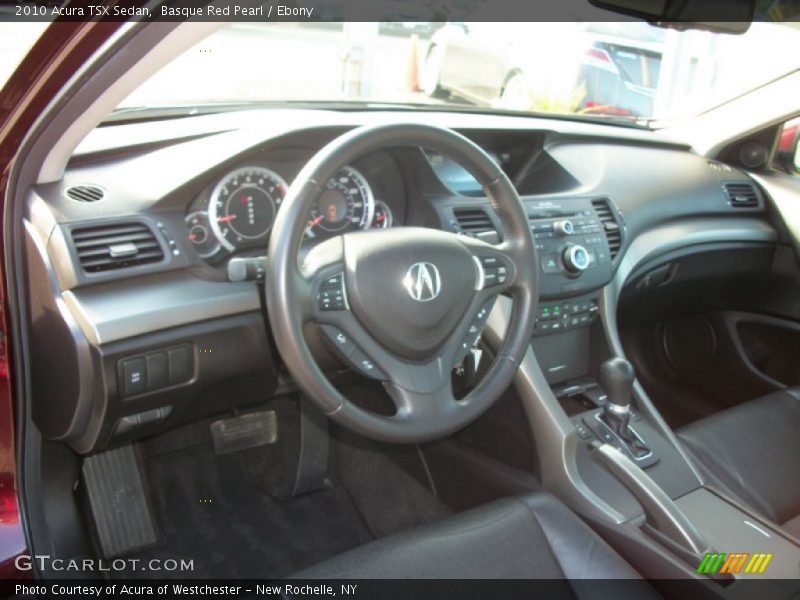 Basque Red Pearl / Ebony 2010 Acura TSX Sedan