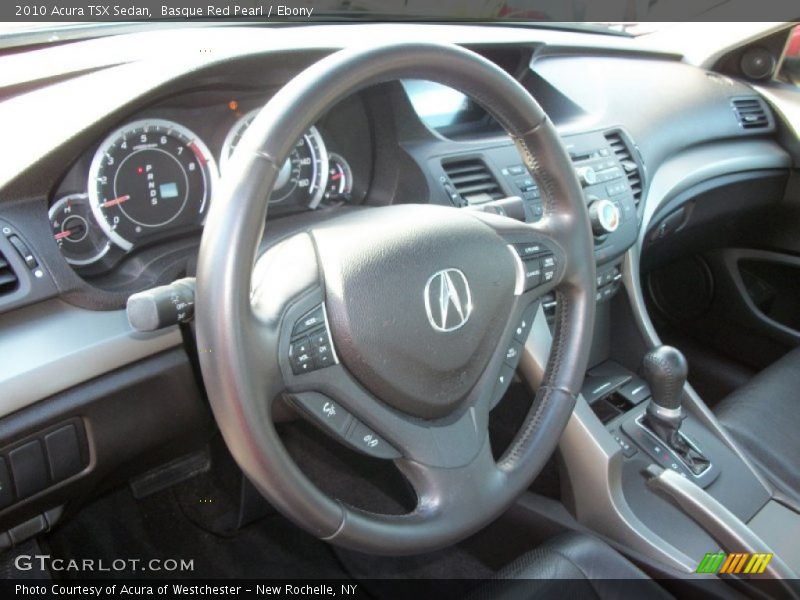 Basque Red Pearl / Ebony 2010 Acura TSX Sedan