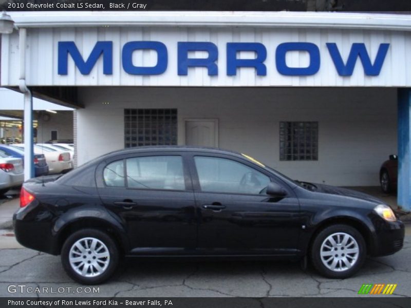 Black / Gray 2010 Chevrolet Cobalt LS Sedan