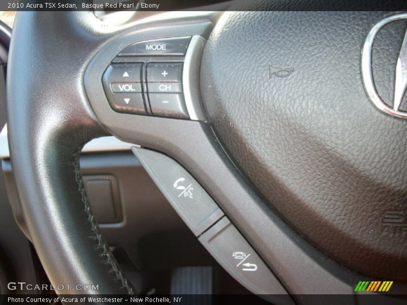 Basque Red Pearl / Ebony 2010 Acura TSX Sedan