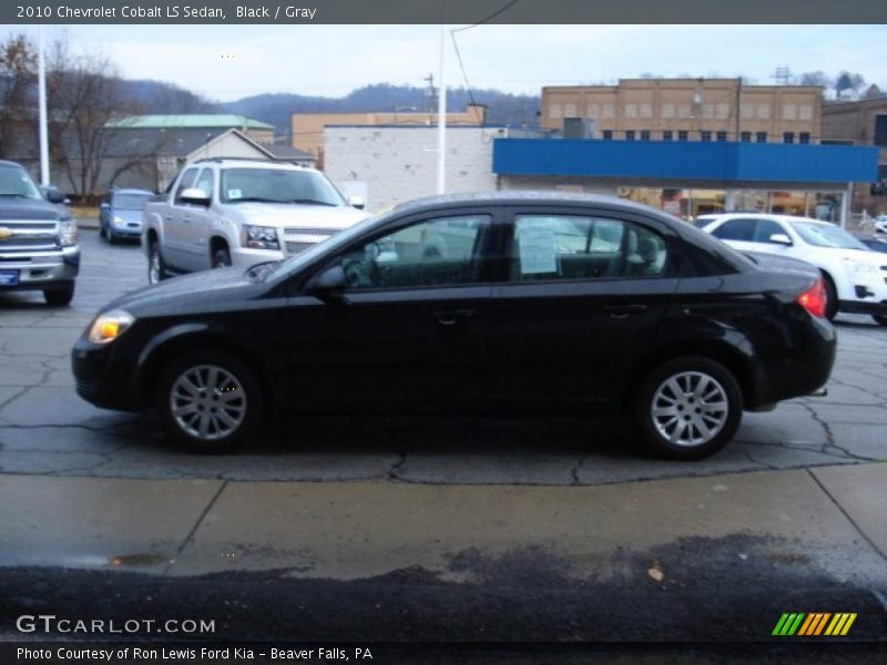 Black / Gray 2010 Chevrolet Cobalt LS Sedan