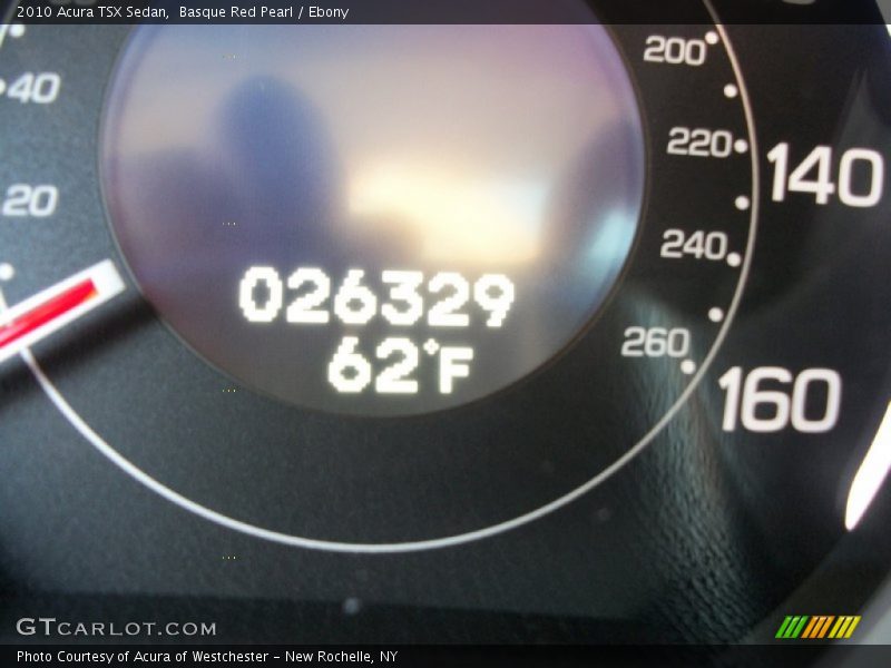 Basque Red Pearl / Ebony 2010 Acura TSX Sedan