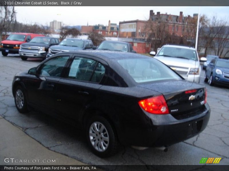 Black / Gray 2010 Chevrolet Cobalt LS Sedan