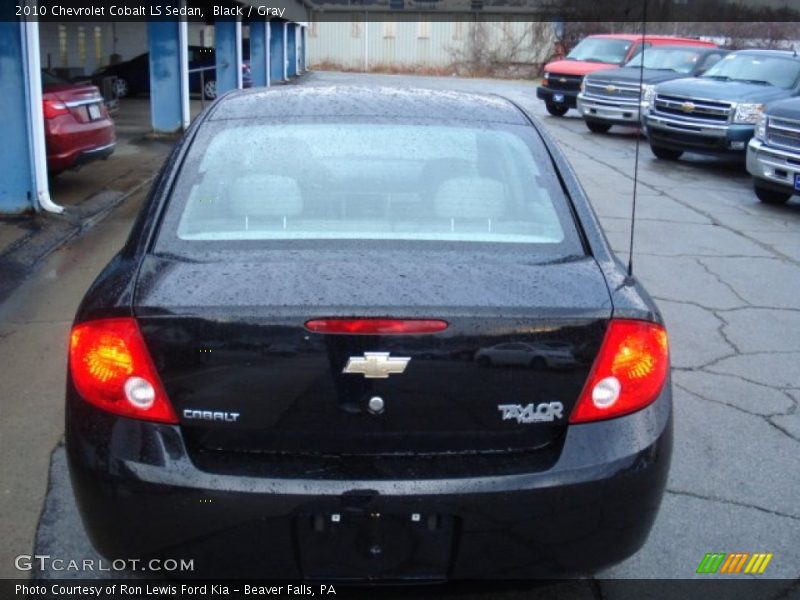 Black / Gray 2010 Chevrolet Cobalt LS Sedan