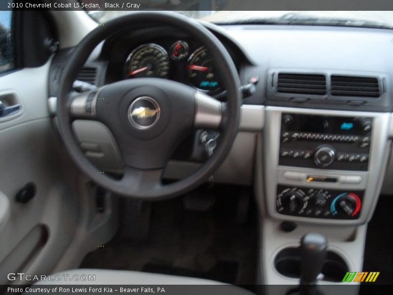 Black / Gray 2010 Chevrolet Cobalt LS Sedan