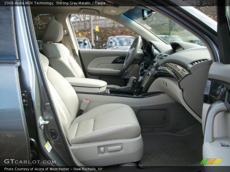 Sterling Gray Metallic / Taupe 2009 Acura MDX Technology