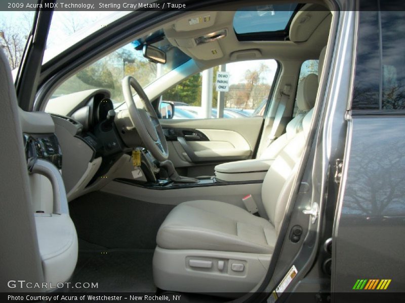Sterling Gray Metallic / Taupe 2009 Acura MDX Technology