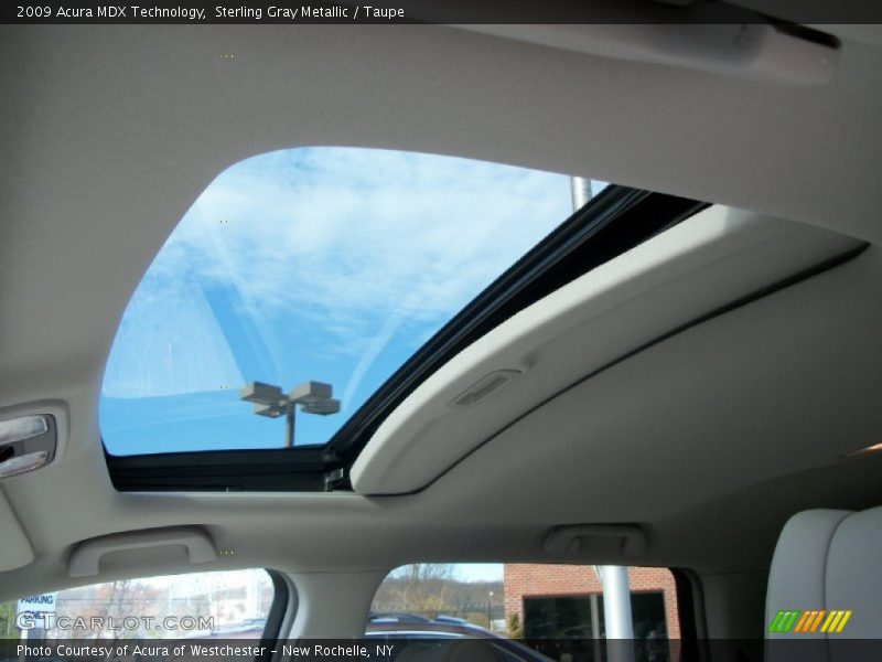 Sterling Gray Metallic / Taupe 2009 Acura MDX Technology