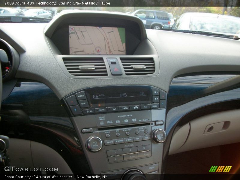 Sterling Gray Metallic / Taupe 2009 Acura MDX Technology