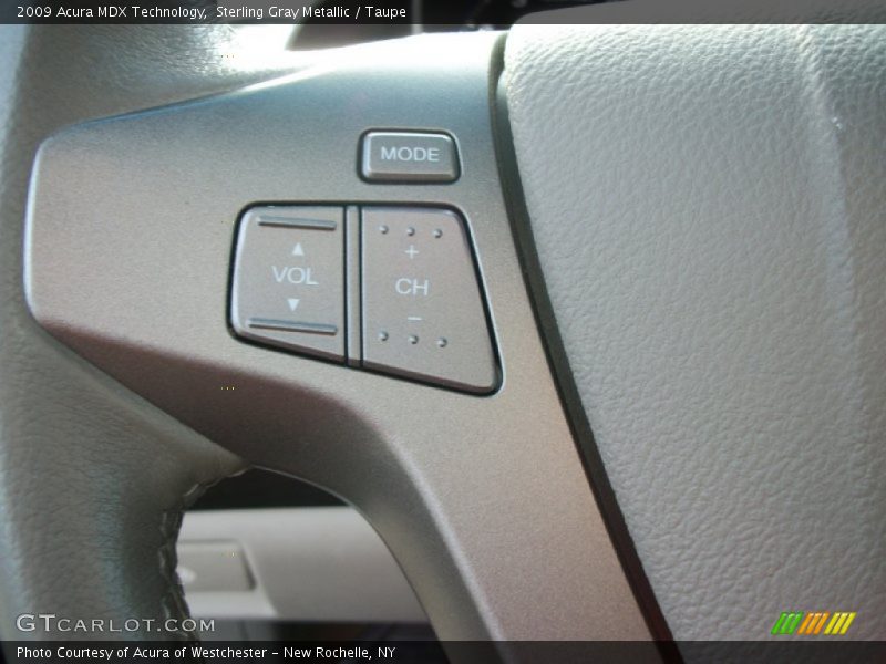 Sterling Gray Metallic / Taupe 2009 Acura MDX Technology