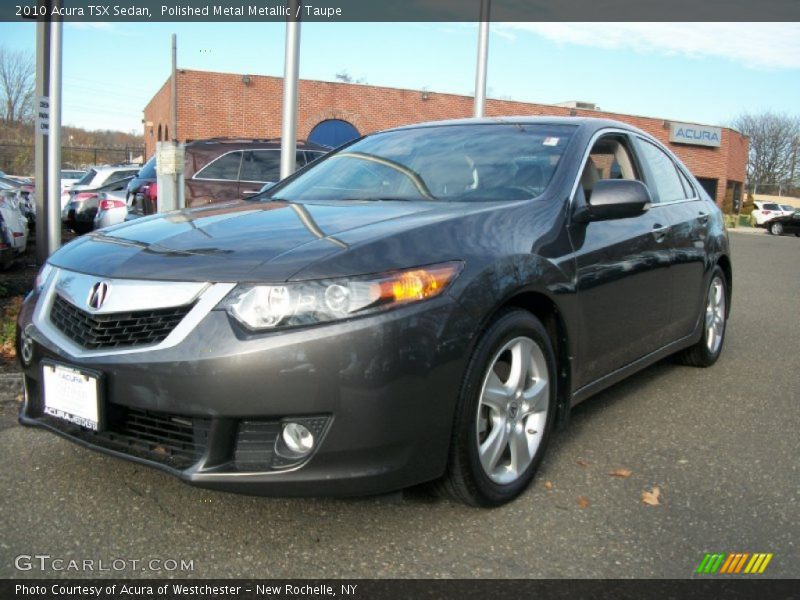 Polished Metal Metallic / Taupe 2010 Acura TSX Sedan