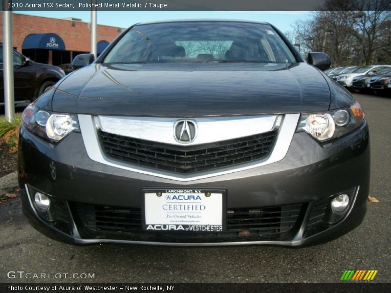 Polished Metal Metallic / Taupe 2010 Acura TSX Sedan