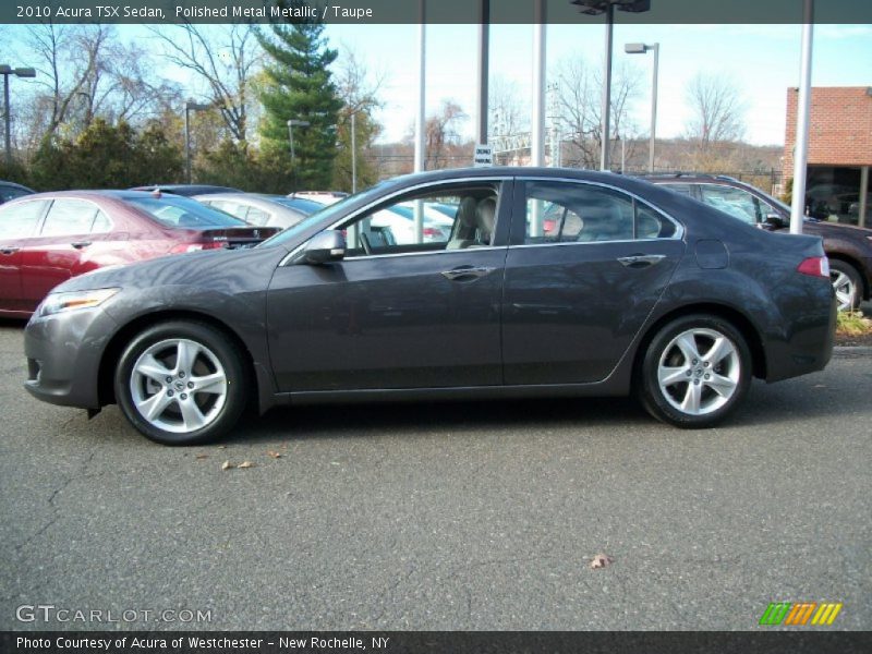 Polished Metal Metallic / Taupe 2010 Acura TSX Sedan