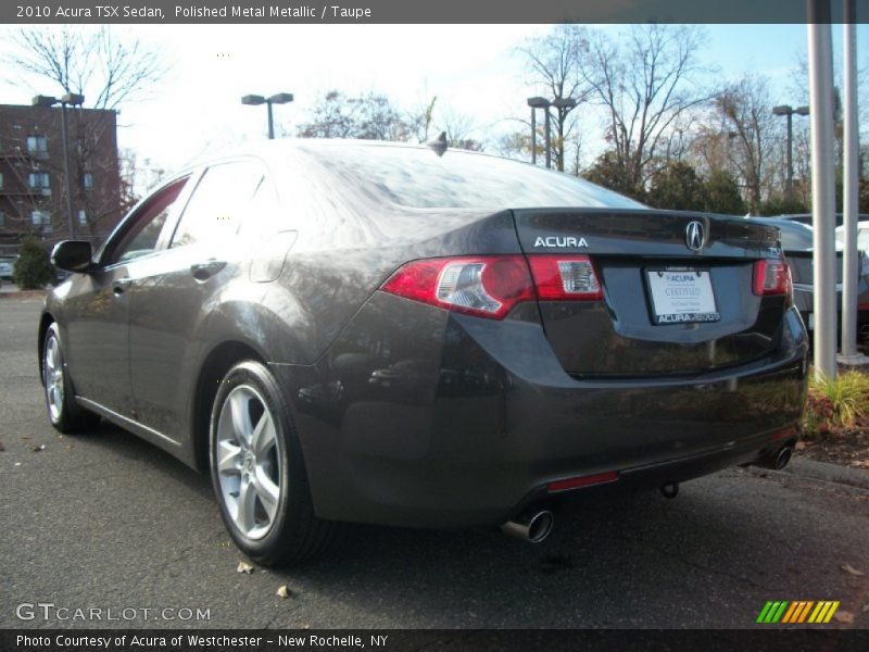 Polished Metal Metallic / Taupe 2010 Acura TSX Sedan