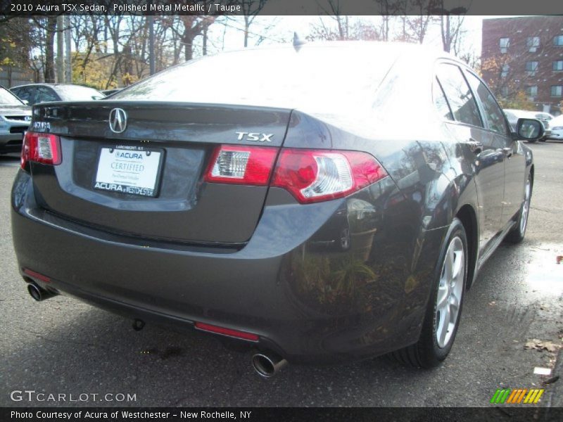 Polished Metal Metallic / Taupe 2010 Acura TSX Sedan