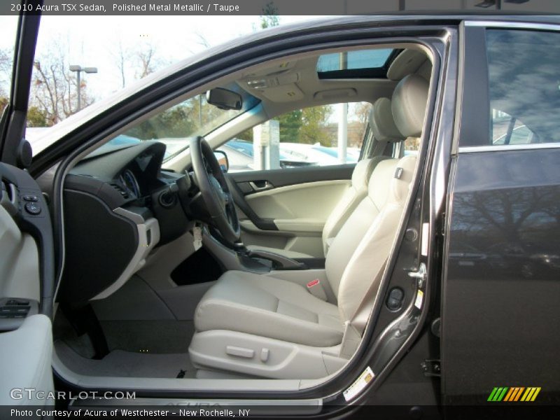 Polished Metal Metallic / Taupe 2010 Acura TSX Sedan