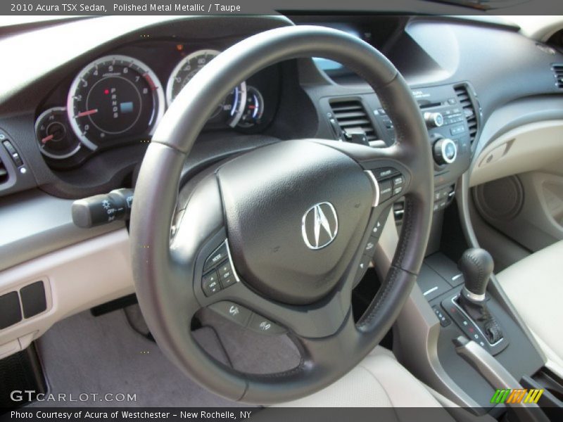 Polished Metal Metallic / Taupe 2010 Acura TSX Sedan