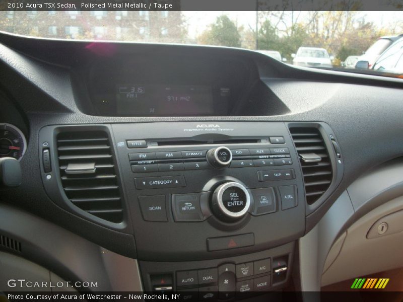 Polished Metal Metallic / Taupe 2010 Acura TSX Sedan
