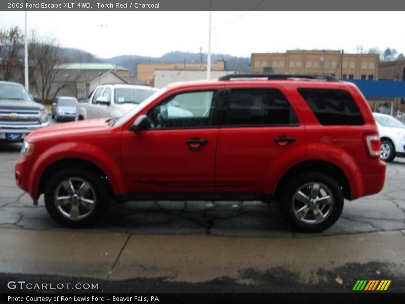 Torch Red / Charcoal 2009 Ford Escape XLT 4WD