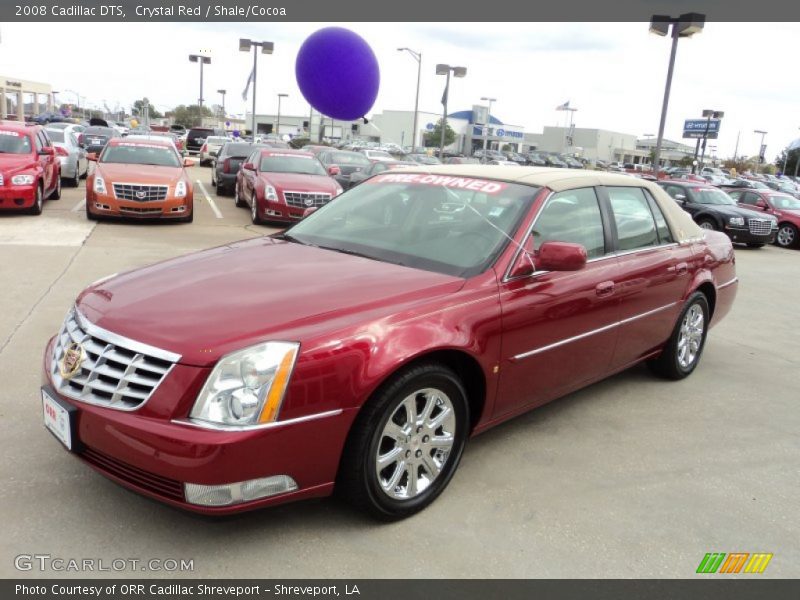 Crystal Red / Shale/Cocoa 2008 Cadillac DTS