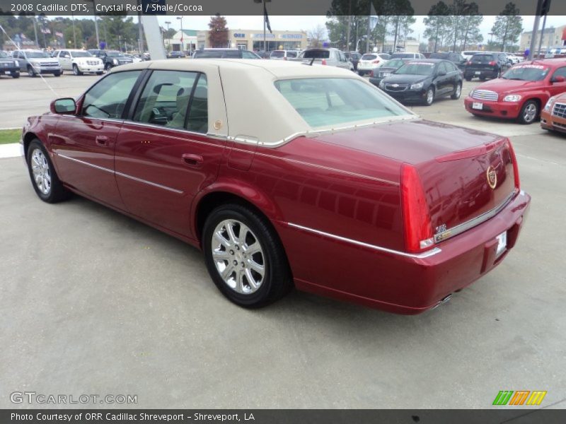 Crystal Red / Shale/Cocoa 2008 Cadillac DTS